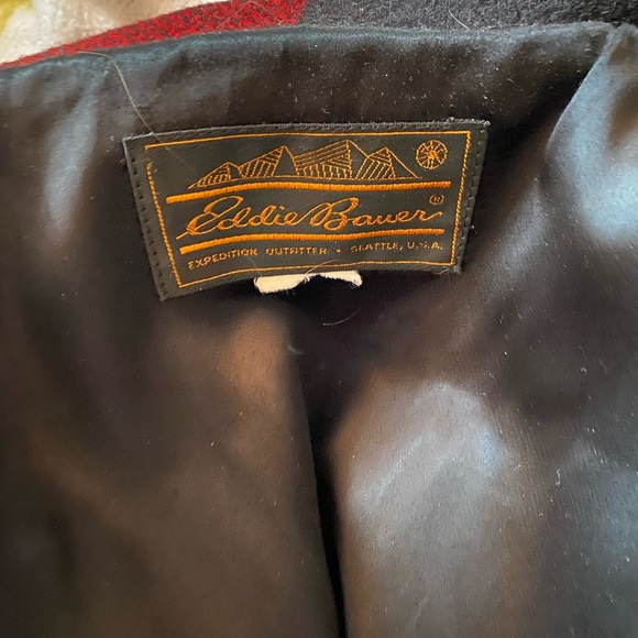 VINTAGE 1980s Eddie Bauer Wool Blend Peacoat - Picture 2 of 3